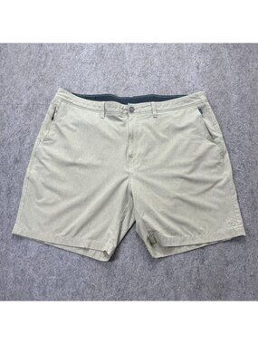 7 Diamonds Aeroplane 7" Stretch Performance Shorts Men 42 Beige